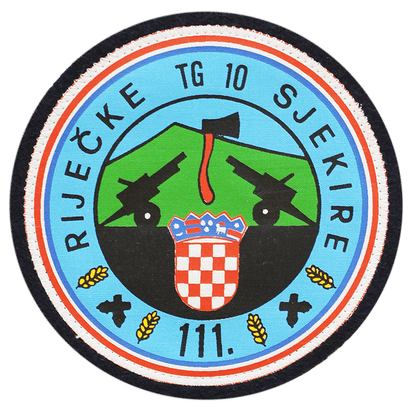 Vojna oznaka RIJEČKE SJEKIRE - postrojba 111. brigade - Rijeka