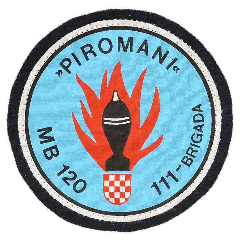 Vojna oznaka PIROMANI -MB 120 mm 111. brigade - Rijeka