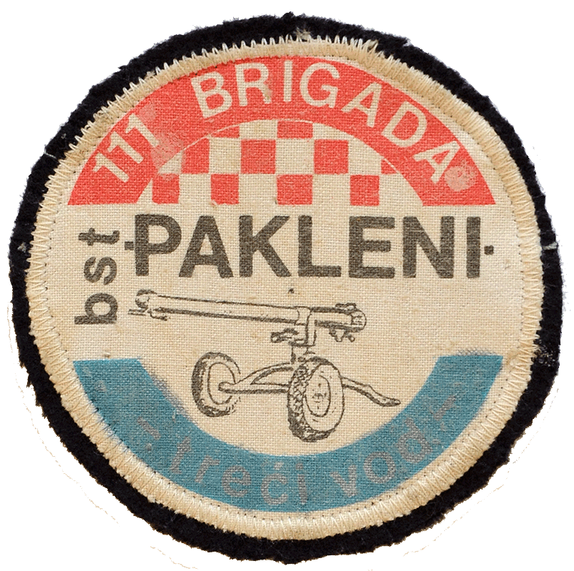 Vojna oznaka PAKLENI - postrojba bestrzajnih topava 111. brigade HV - Rijeka