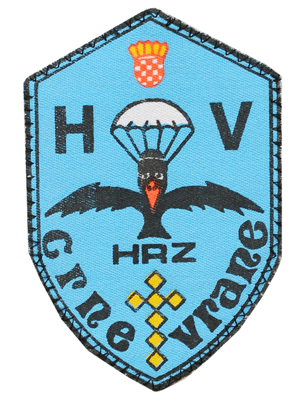 Vojna oznaka CRNE VRANE - postrojba Hrvatskog ratnog zrakoplovstva Osijek