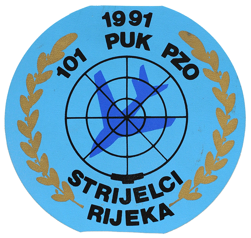 Vojna oznaka STRIJELCI - 4. bitnica 101. PUK PZO - Rijeka
