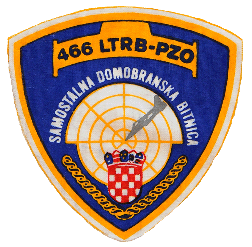Vojna oznaka Samostalna domobranska bitnica 466. LTRB - PZO