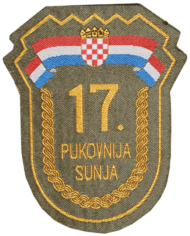 Vojna oznaka 17. domobranska pukovnija - Sunja