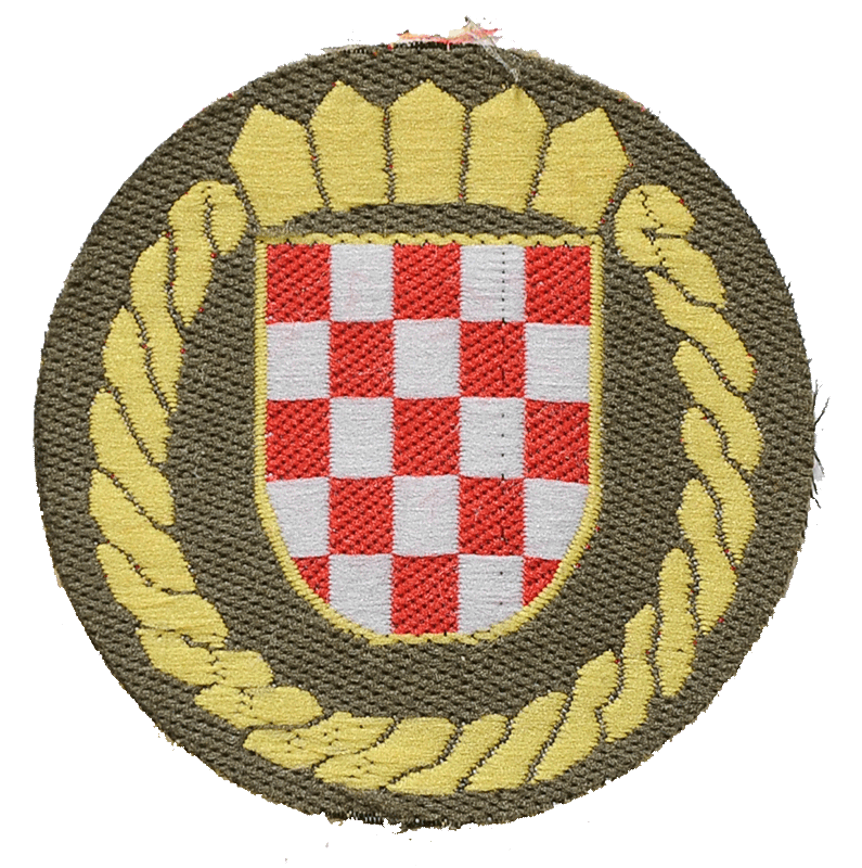Znak Zbora narodne garde sa stiliziranim grbom Republike Hrvatske