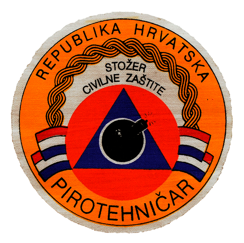 Vojna oznaka PIROTEHNIČARI - Stožer civilne zaštite RH - Zagreb