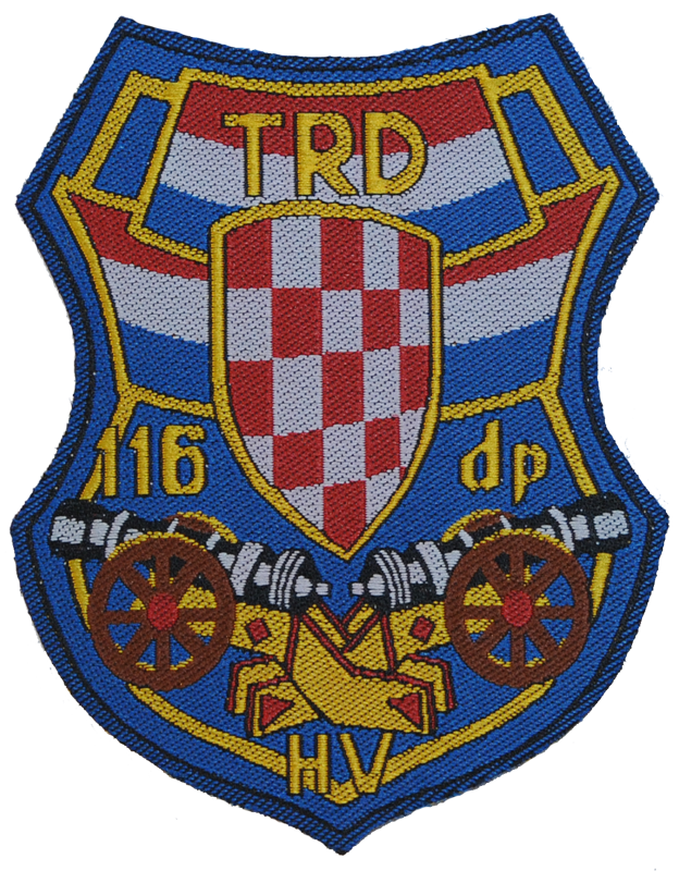 Vojna oznaka 116. topničko raketni diviziun Hrvatske vojske
