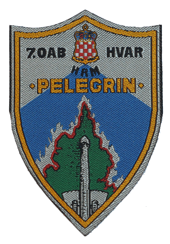 Vojna oznaka PELEGRIN 7.OAB -Hvar
